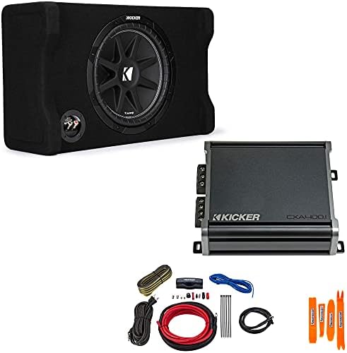 System Kicker 43VC124 12” Comp Subwoofer In Vented Box + Amp
